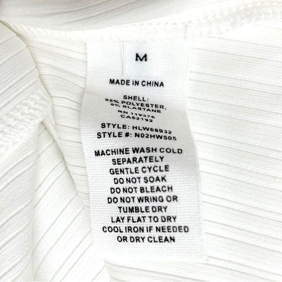 NWT Helmut Lang Optic White Ribbed Knit Buttoned Fitted Top Size Medium $225 NEW - Picture 12 of 16